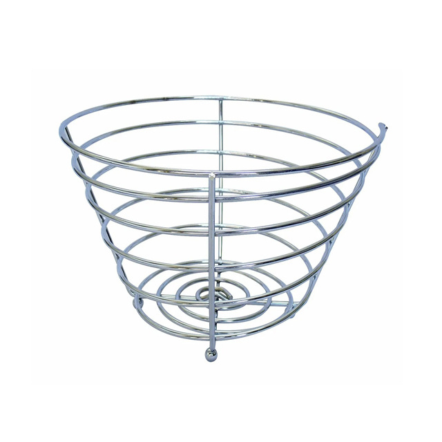 Fruit Vegetable Basket for Kitchen Rotating Storage Rack 5 Tier Rolling Cart Basket with top lid Large Metal Wire Basket