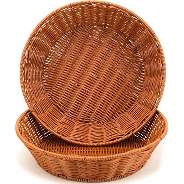 Decorative Cheap Cane Basket For Gift Hampers Picnic Carrying Rattan Can Basket with Lid Eco-Friendly Bamboo Rattan Wicker