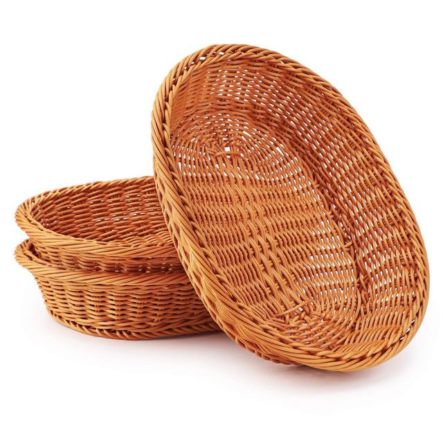 Decorative Cheap Cane Basket For Gift Hampers Picnic Carrying Rattan Can Basket with Lid Eco-Friendly Bamboo Rattan Wicker