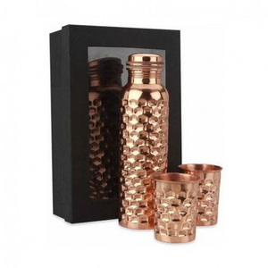 Copper Bottle Fashionable New Design Hot Selling Drinking Bottle water storage Flask carafe