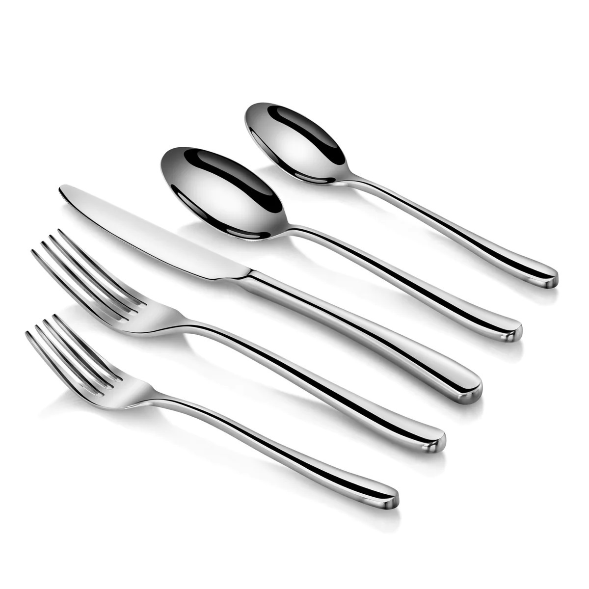 Wholesale Golden Wedding Restaurant Silverware Portuguese Spoon Fork Flatware Stainless Steel Gold Cutlery Set