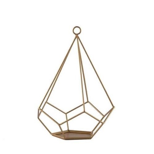 Gold Color Metal Iron Bird Cage Tea Light Holder fashionable trending design best for online sale