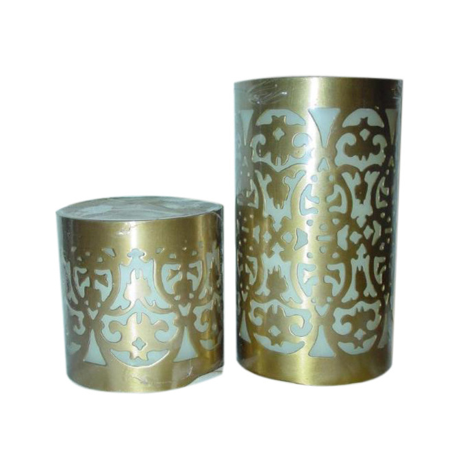 High quality Wax Filled Glass Votive wax filled votives Personalized art candles wholesale handmade candle