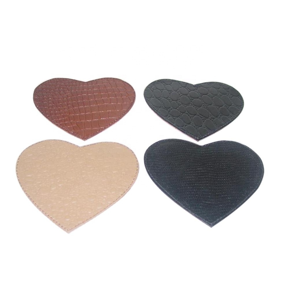 Heart Shaped Leather Coasters Valentine Coasters CLASSIC Customize OEM Box