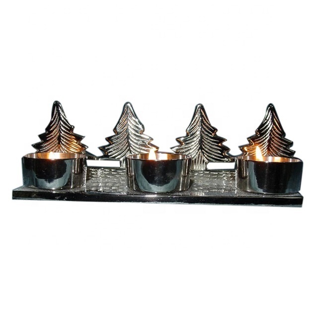 Best Quality reindeer 3 Tea Light Candle Holders T-lite Holder for Christmas