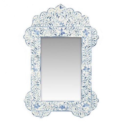 Best Round shape handmade Bone Inlay Mirror Frame use for Bathroom and Wall Decor Mirror Frame Looking Glass Reflector