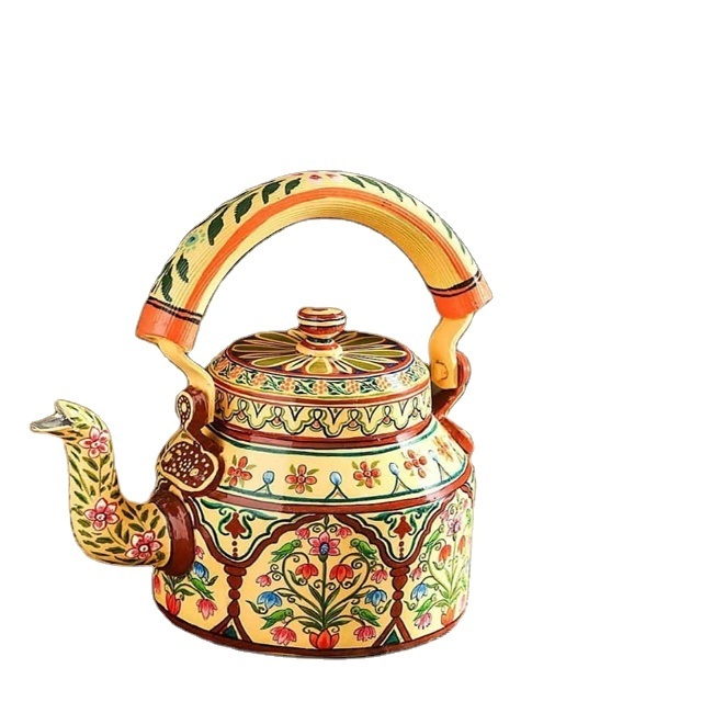 Copper Kettle Tea 1.5 Liter Printed Design Fashionable Trending Design New Customized Indian Tea JUG