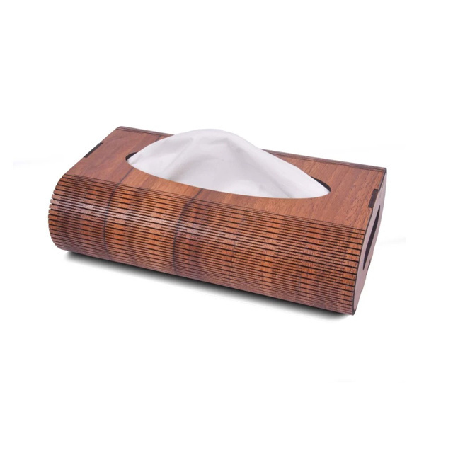 Custom Mini Creative Luxury Tissue Box With Cover Facial Wooden Tissue Box For Living Room