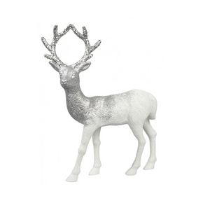 Christmas Decoration Unique Design Rough Aluminum Metal Wall Decorative Reindeer For Table Top Decoration