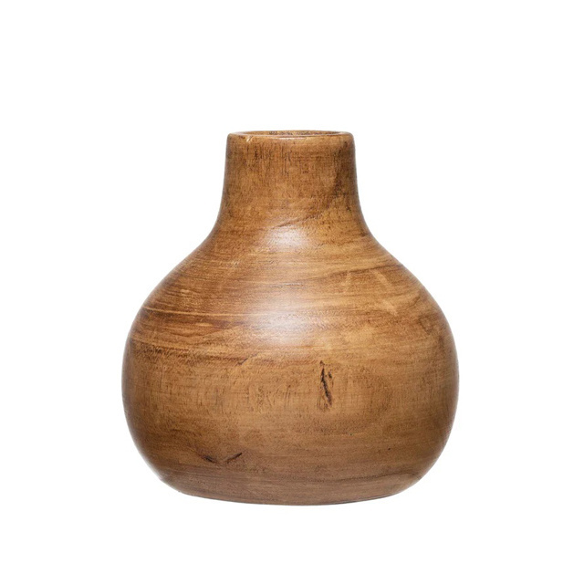 New Design Wooden Craft Waterproof Standing Garden Vase With Plastic Liner Decoration Flower Manufacturer and Exporters