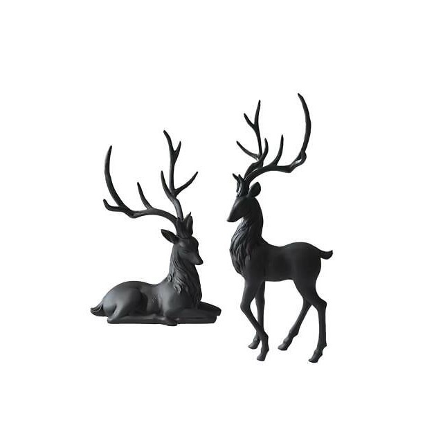 Excellent Quality Metal Stocking Holder Standing Reindeer Stocking Holder Deer Shaped New Arrival Metal Stocking Holder