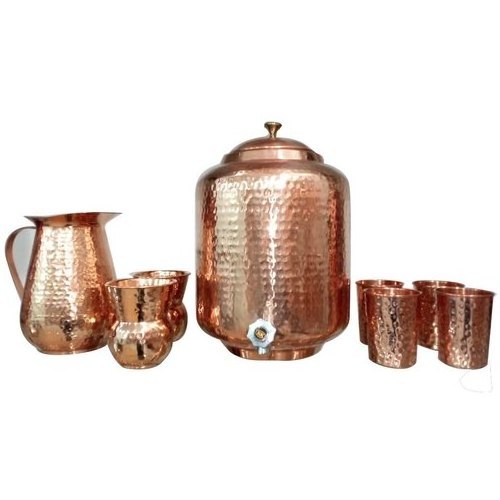 Hammered Copper Polished Water Cooler Best Selling Round Shape Large Size Copper Water Fountain Bubbler