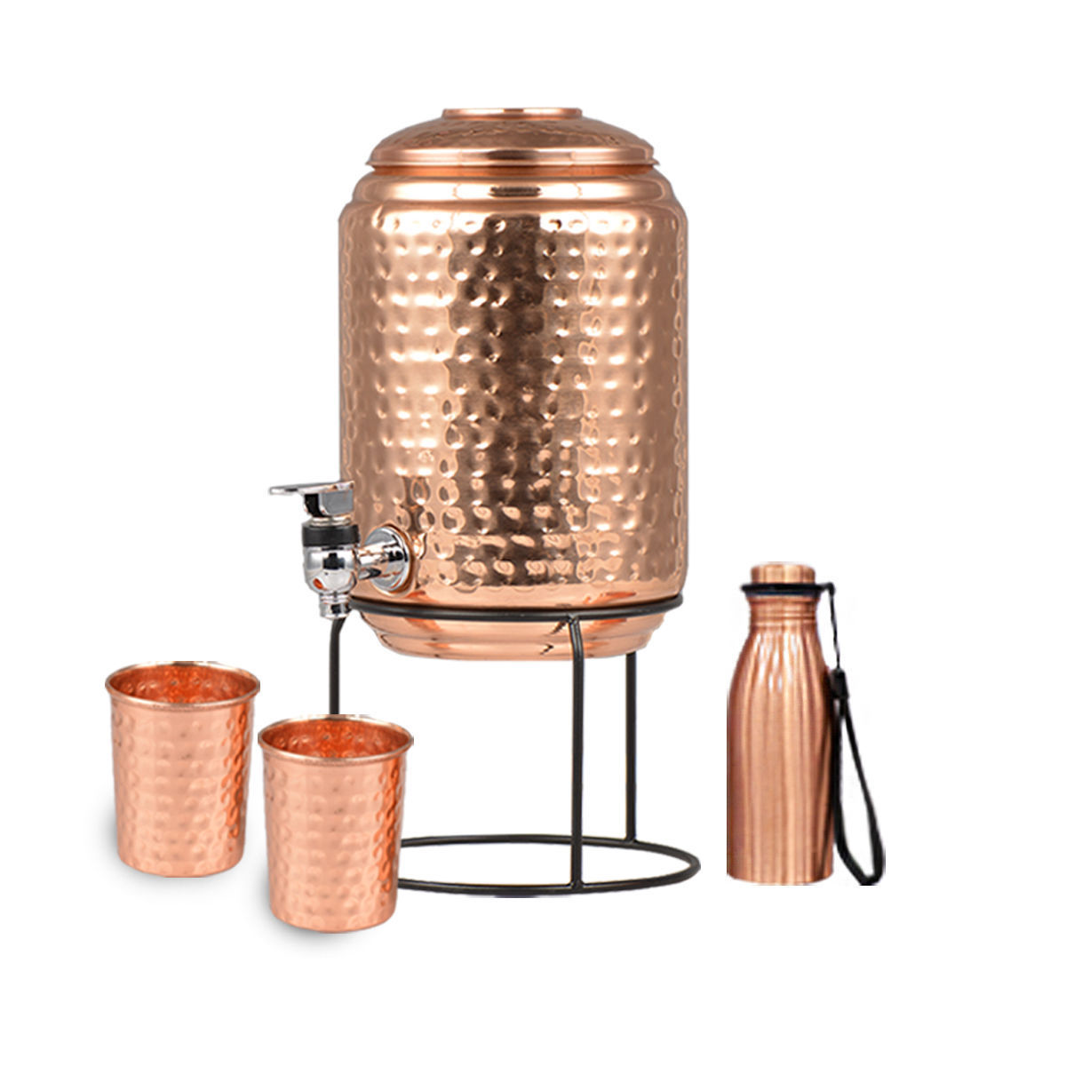 Copper Printed Water Storage Pot Printed Water Cooler Pure Copper Water Cooler