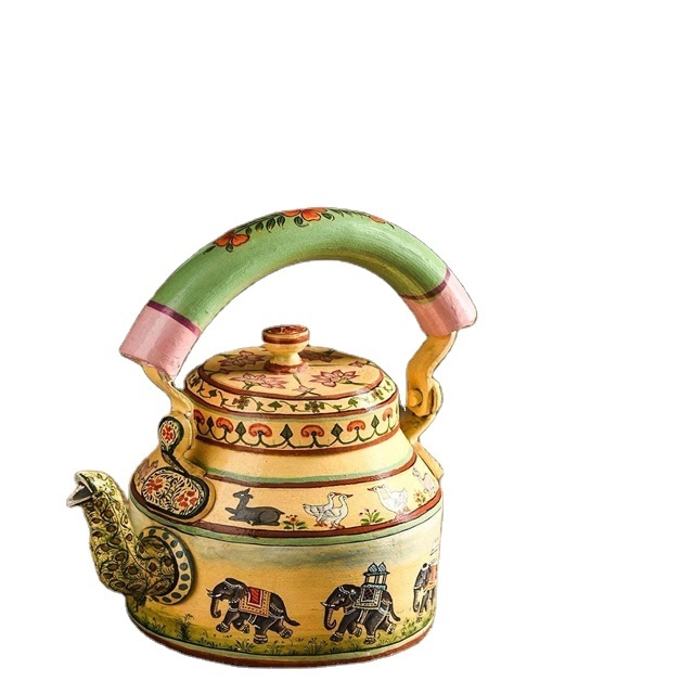 Copper Kettle Tea 1.5 Liter Printed Design Fashionable Trending Design New Customized Indian Tea JUG