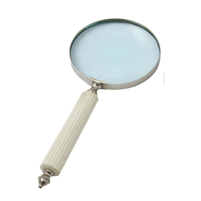 New Customized Magnifying Glass Reading handheld magnifier / Horn Magnifier New design Good Promotion Antique lens