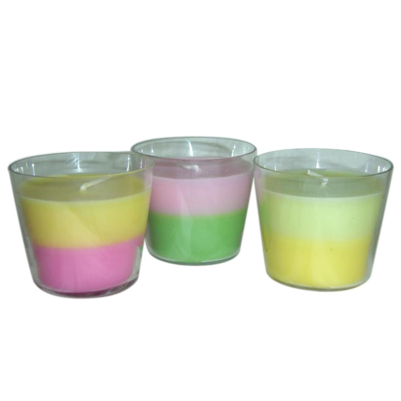 High quality Wax Filled Glass Votive wax filled votives Personalized art candles wholesale handmade candle