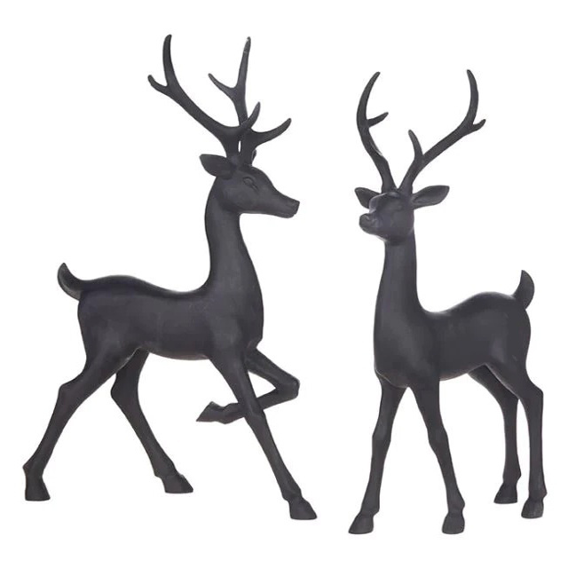 wholesales outdoor indoor Christmas ornaments home tabletop Decorations large Metal craft galvanized reindeer