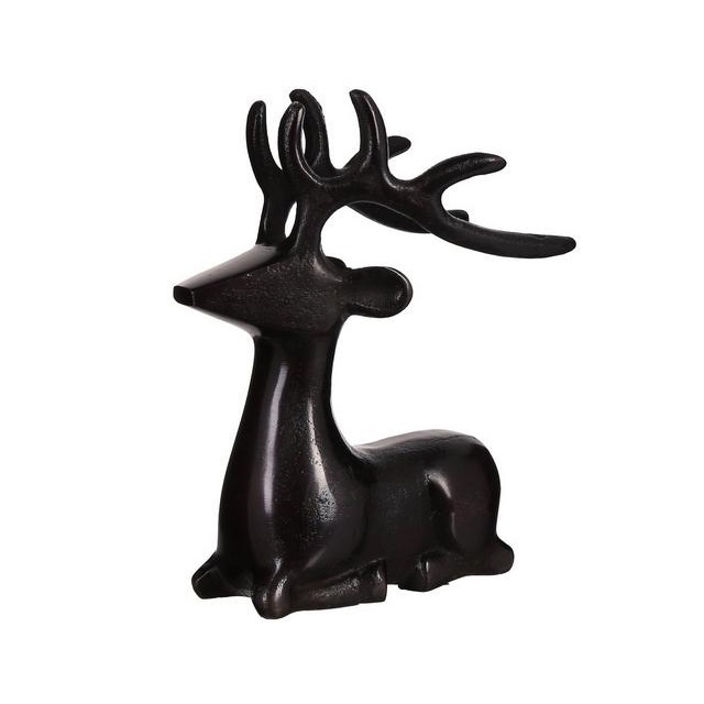 Christmas Decoration Unique Design Rough Aluminum Metal Wall Decorative Reindeer For Table Top Decoration