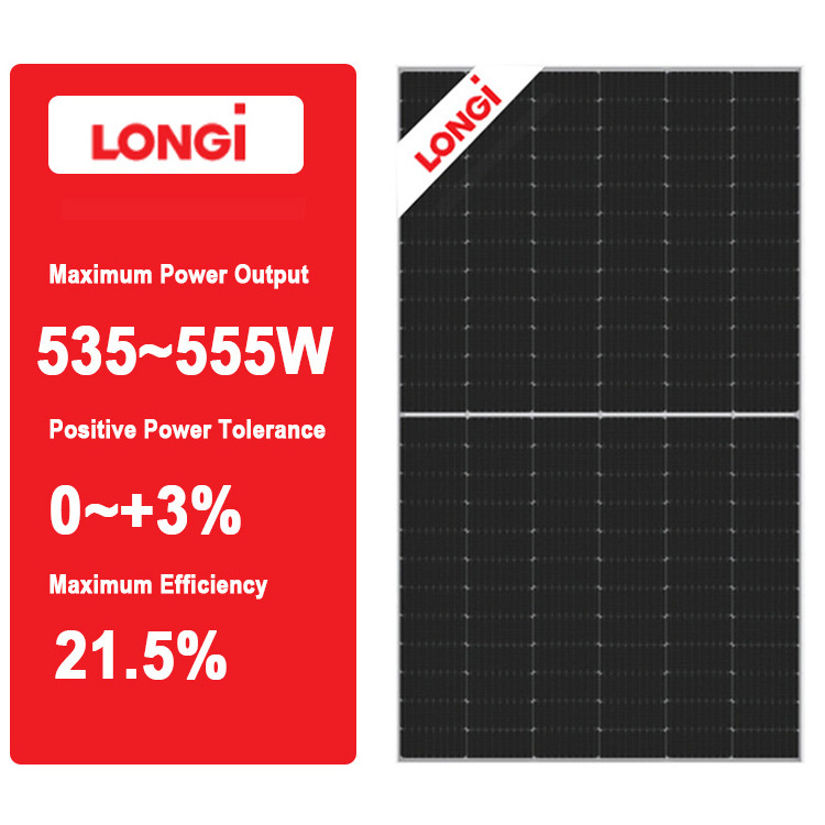 LONGi Hi-MO 5 LR5-72HBD 535-555M Half Cut Cell 535 540 545 550 555 watt longi solar panel 550w price in pakistan