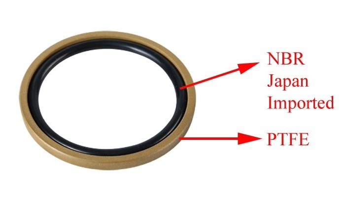 INDELSEALS high-quality PTFE+Copper Piston seal GSF Glyd Ring