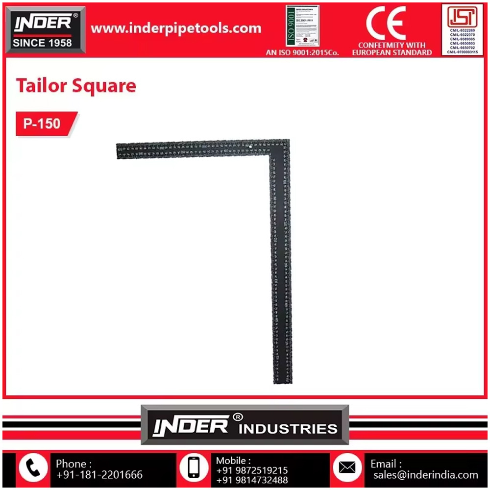 Best Quality And Durable Types Of Black Square 3m Tape Rules Tailor Square Measuring Tool Supplier