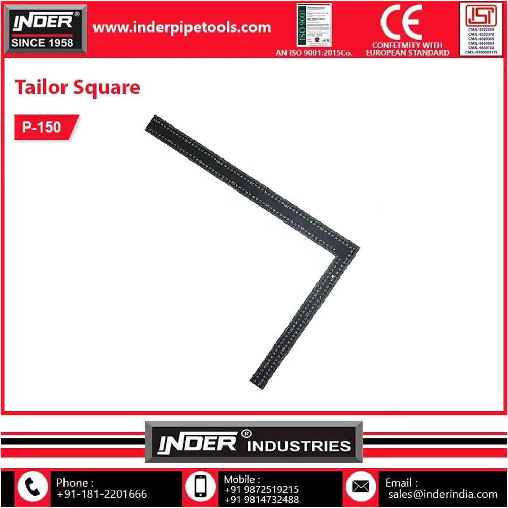 Best Quality And Durable Types Of Black Square 3m Tape Rules Tailor Square Measuring Tool Supplier