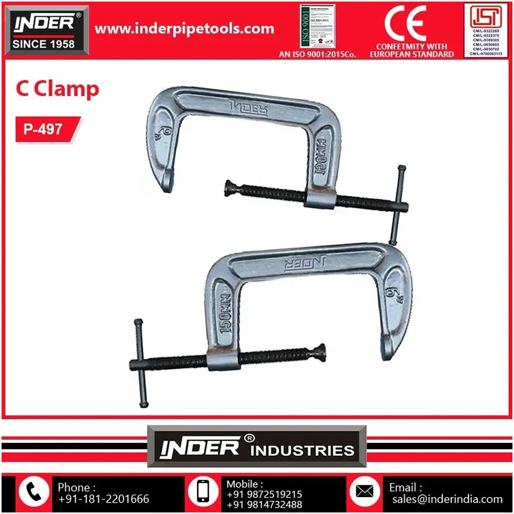 Multi Function Hardware Carpenter Tool Industrial Use C Type Clamp Manufacturer And Supplier From India