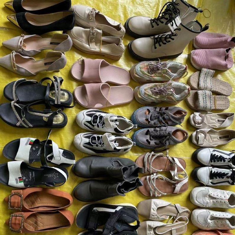 Stylish Top Quantity Used Shoes Bulk Wholesale Lady Sandals Second Hand Shoes