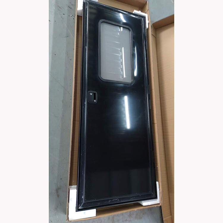 Motorhome Accessories Right Hinge RV Entry Door with Screen Door 620*1850 mm RV Square Door