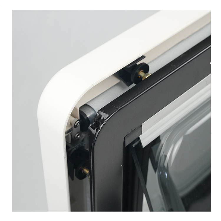 RV double acrylic window aluminum alloy outer frame camper windows white inner frame caravan window