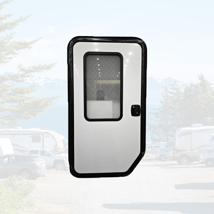 Good  water resistance with best quality RV entry door special shaped teardrop trailer door camper door