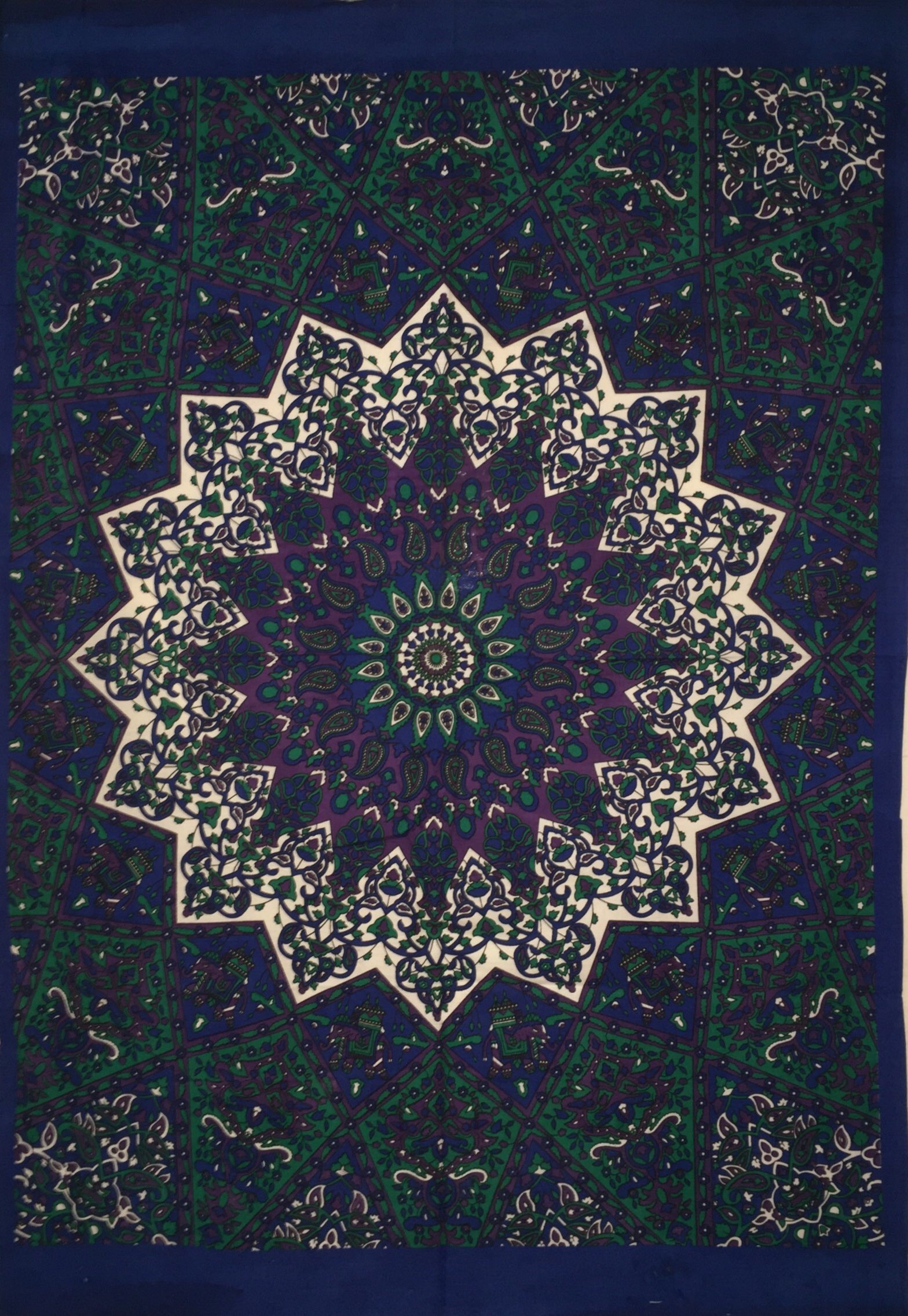 Tapestry Small Poster Star Mandala Elephant Wall Hanging Cotton Tapestry Tapestries Home Decor