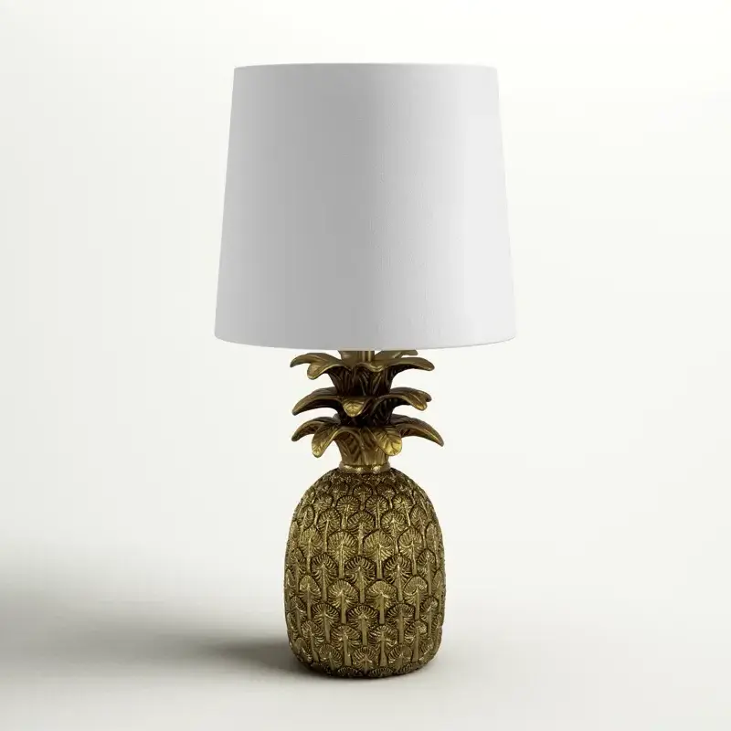 Crafts 17' Table Lamp Moroccan Modern bedroom lighting fixture table lamp vintage metal gold pineapple shape lamp for home decor