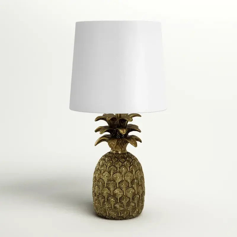 Crafts 17' Table Lamp Moroccan Modern bedroom lighting fixture table lamp vintage metal gold pineapple shape lamp for home decor