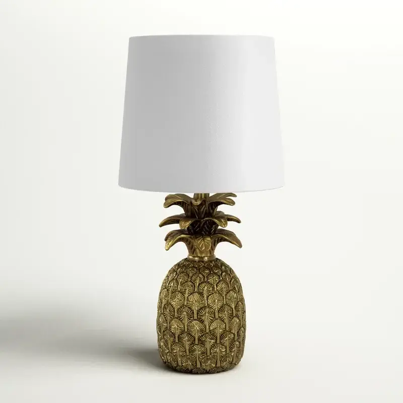 Crafts 17' Table Lamp Moroccan Modern bedroom lighting fixture table lamp vintage metal gold pineapple shape lamp for home decor