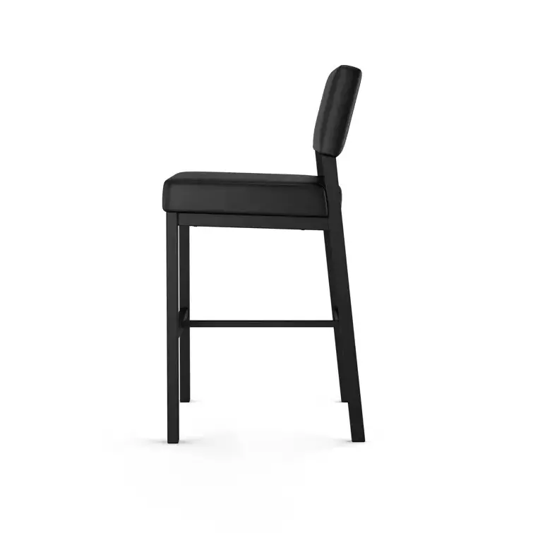 Hot Modern Wholesale Factory price Simple Design Metal Frame Leather Swivel Bar Stools Chairs For Clubs Hotel Coffee Shop use