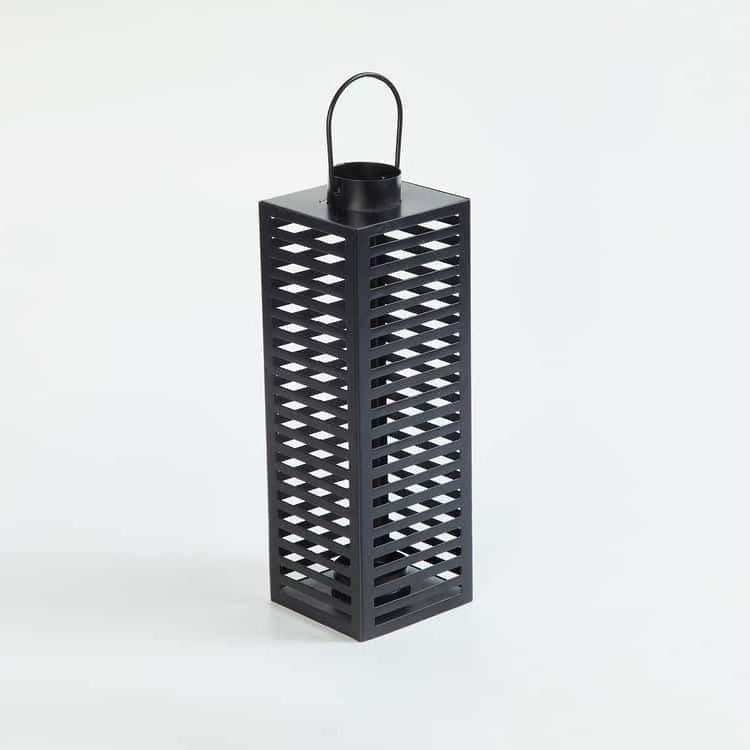 Handmade Brilliantly Fashioned In Modish Unique & Stylish Square Black Splendid Metal Hanging Lantern For Indoor Home Decoration