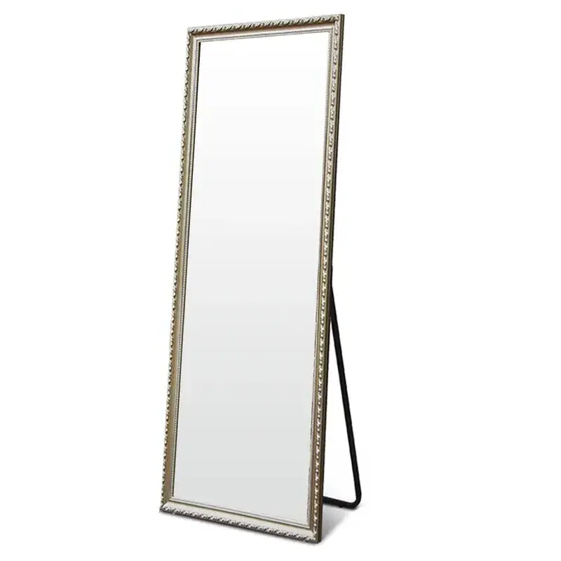 Superb quality Factory Wholesale price Standing Luxury Large Metal Framed Rectangular Full Length Floor Mirror For Home Hotel