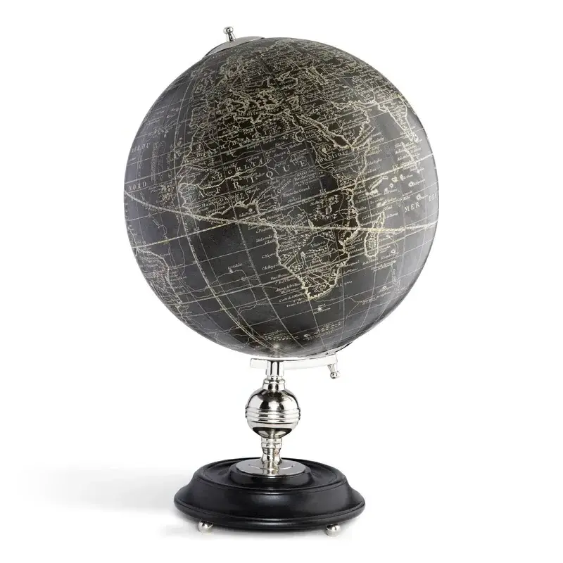 Long lasting Wholesale factory price Scandinavian showpiece decorative 1745 Noir World Globe For Office & Home Decoration Uses