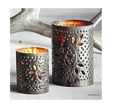 Indian Factory Made Iron Metal Tea Light Votive Holder Manufacturer Handmade Design Antique Metal Tea Light Candle Holder