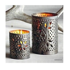 Indian Factory Made Iron Metal Tea Light Votive Holder Manufacturer Handmade Design Antique Metal Tea Light Candle Holder