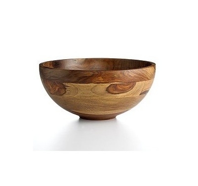 Cutting Bowl Mango Wood Serving Bowl Manufacturer and Exporter Custom Design round Wooden Salad Serving Bowl Wholesale Supplier