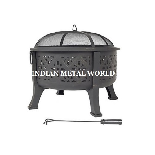 Home and Garden Patio Fire Pit Barbecue Furniture Portable Round Metal Iron Fire Pit For Outdoor Camping