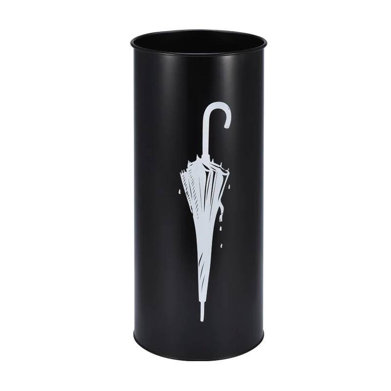 Fabulous design creative quality umbrella holder and stand metal iron white and black color umbrella stand for home decoration