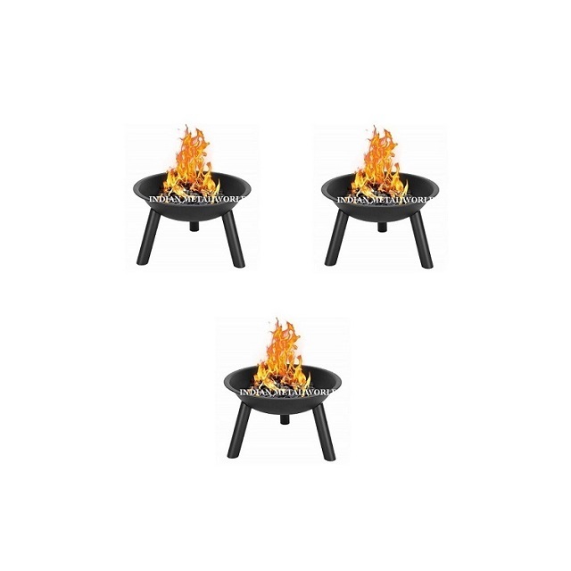 Unique design fire pit in black color round shape fire pit best quality backyard portable smokeless fire pit