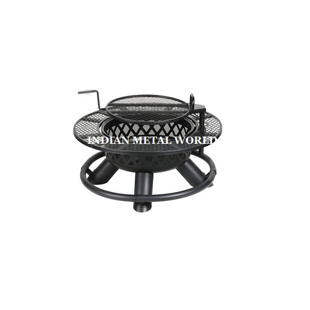 Home and Garden Patio Fire Pit Barbecue Furniture Portable Round Metal Iron Fire Pit For Outdoor Camping