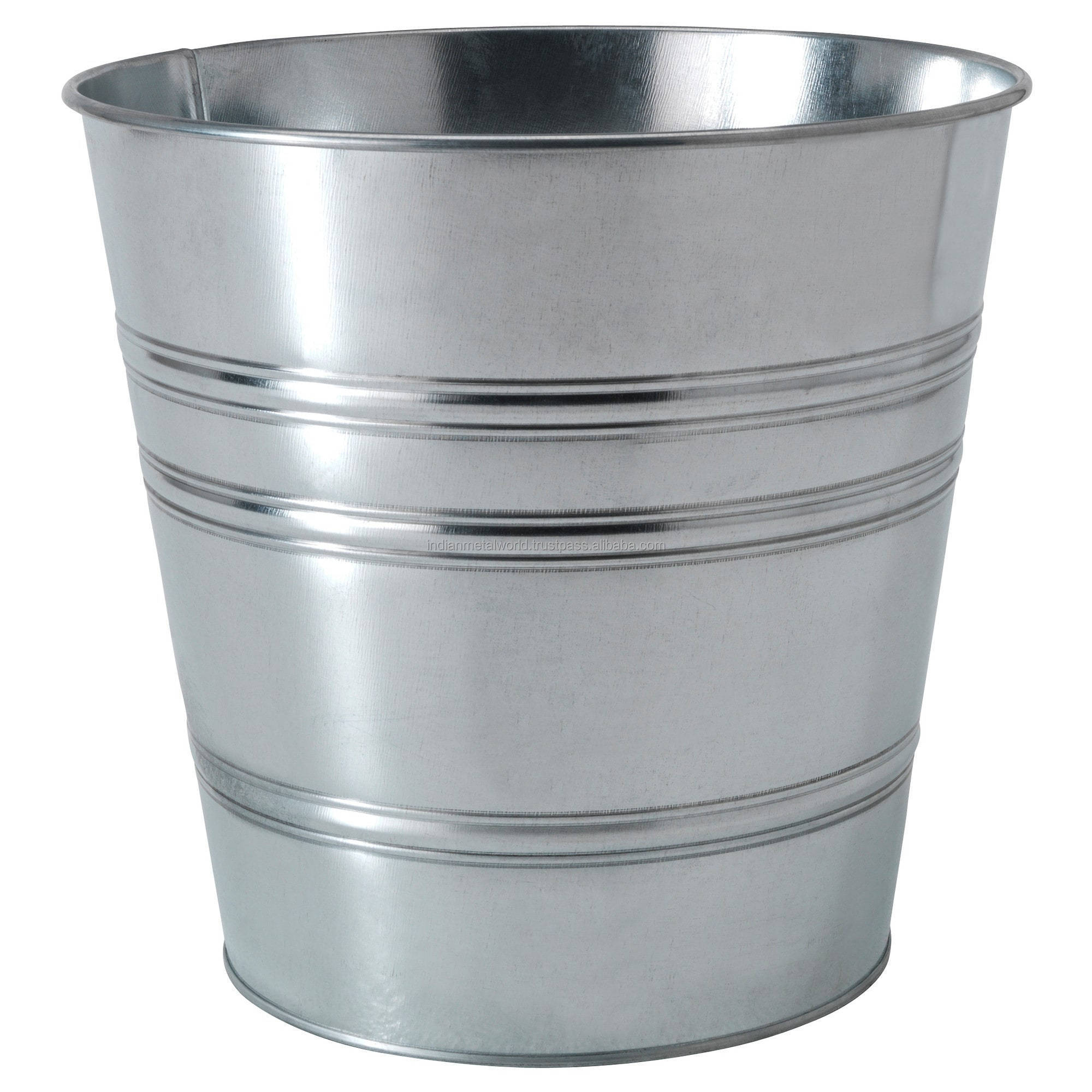 Huge flower bucket for indoor outdoor decor manufacturers of modern garden planters in galvanized metal at best price