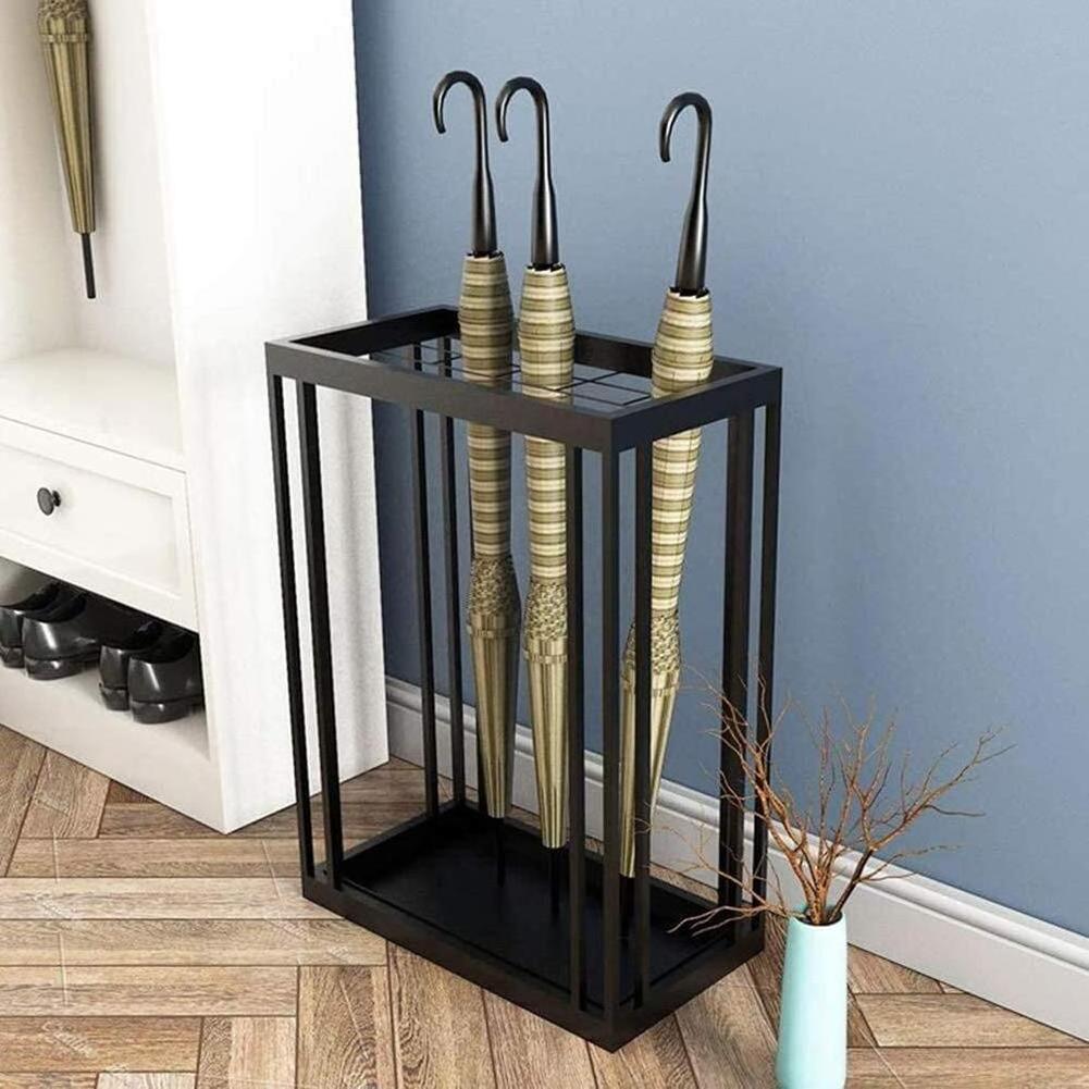 Industrial Creative Umbrella Storage Rack Durable Umbrella Holder Wrought Iron Umbrella Stand For Home Decoration