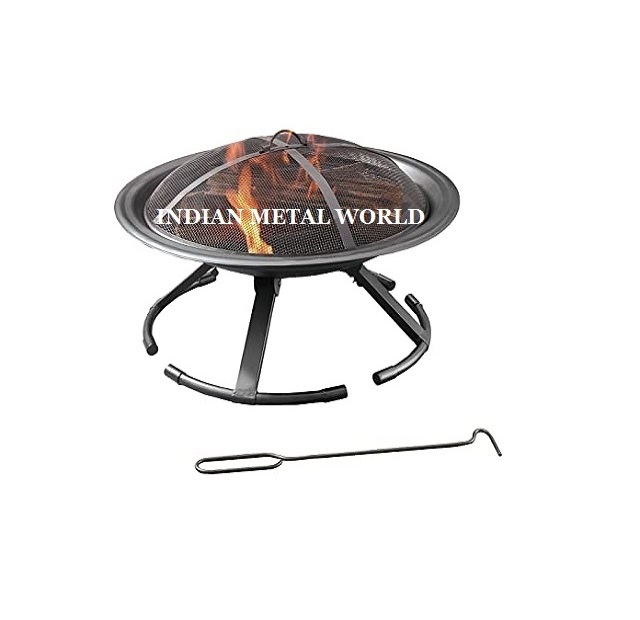 Garden Accessories Outdoor Wood Burner Charcoal Fire Pit Premium Quality Large Solid Iron Patio Backyard Burning In India