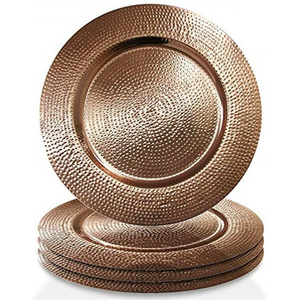 Table Top Hammered Copper Charger Plates For Any Occasion Weddings And Special Events Table Decor Plates In Low Price